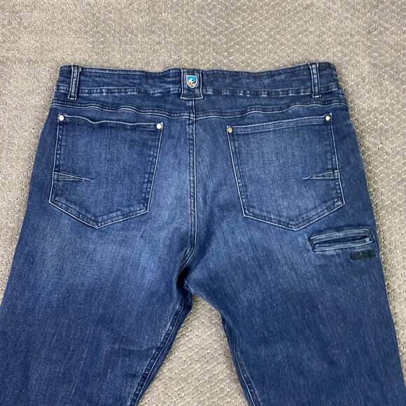 Kuhl Jeans Klassik Men's 38 x 30 Fits 38 x 29 Blue Indigo Dye Stretch - Picture 5 of 16